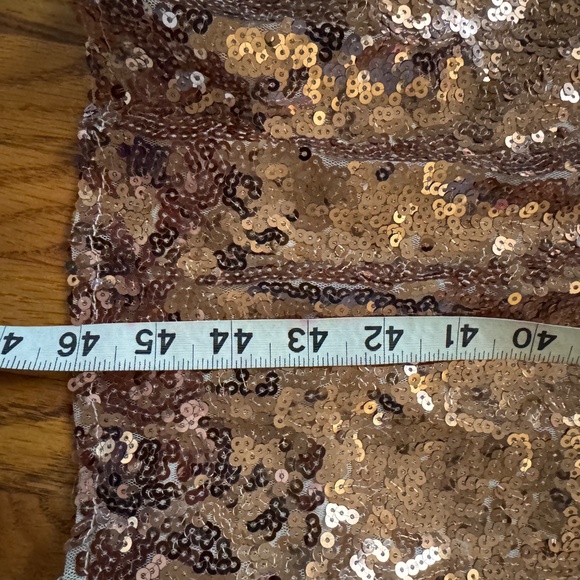 Rose Gold sequin maxi skirt! - Picture 6 of 7